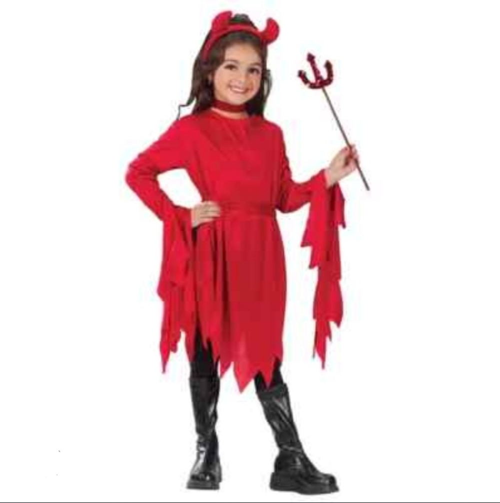 Darling Devil Costume Size Laegr 12/14